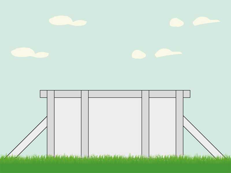 Gre Haiti Ovalada 800x470x132cm - Piscina desmontable - Postes enterrados