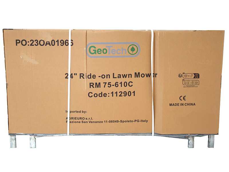 Geotech RM 75-610 C - Tractor cortac&eacute;sped minirider - Motor de 224cc - Arranque el&eacute;ctrico