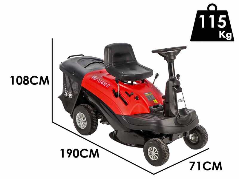 Geotech RM 75-610 C - Tractor cortac&eacute;sped minirider - Motor de 224cc - Arranque el&eacute;ctrico