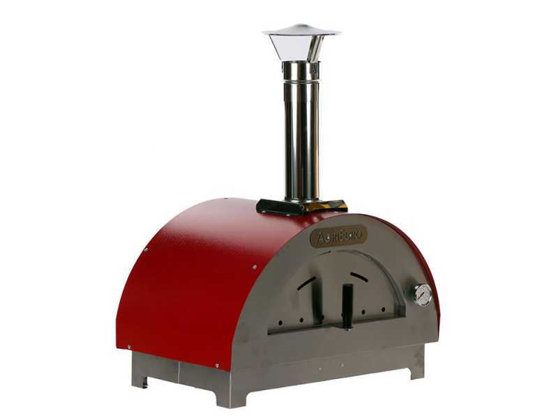 Horno de le&ntilde;a para pizza de exterior Quattro Stagioni Rojo -  para 1 pizza