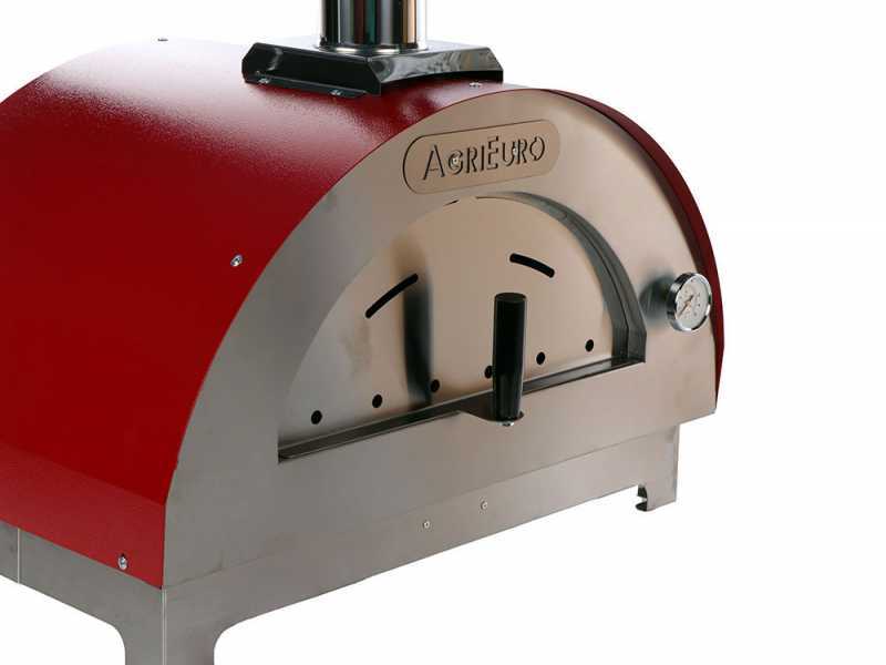 Horno de le&ntilde;a para pizza de exterior Quattro Stagioni Rojo -  para 1 pizza