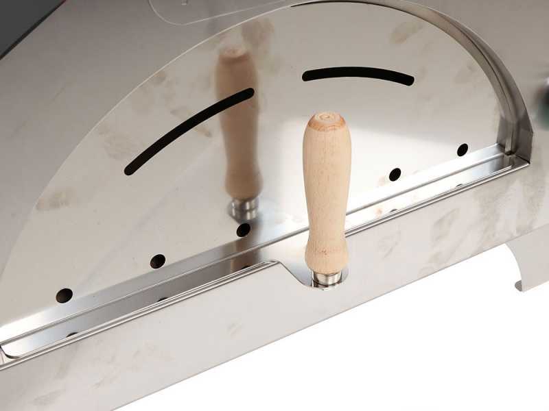 Horno de le&ntilde;a para pizza de exterior Quattro Stagioni Antracite - para 1 pizza