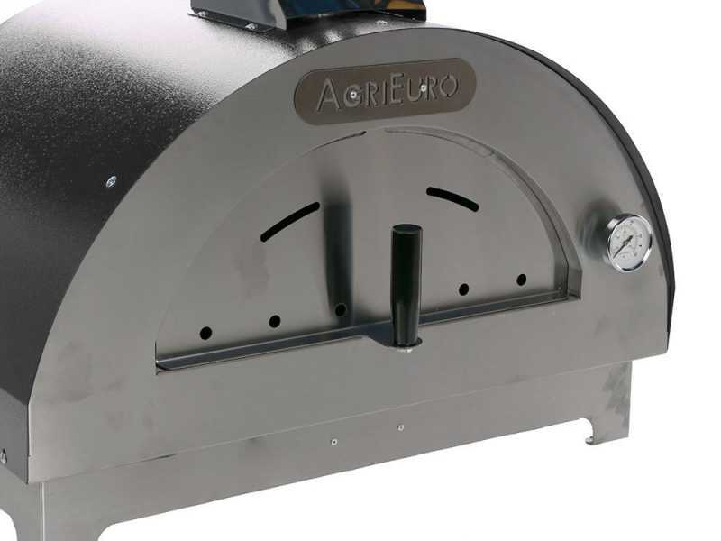 Horno de le&ntilde;a para pizza de exterior Quattro Stagioni Antracite - para 1 pizza