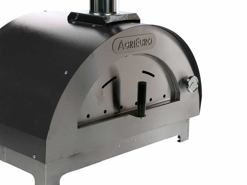 Horno de le&ntilde;a para pizza de exterior Quattro Stagioni Antracite - para 1 pizza