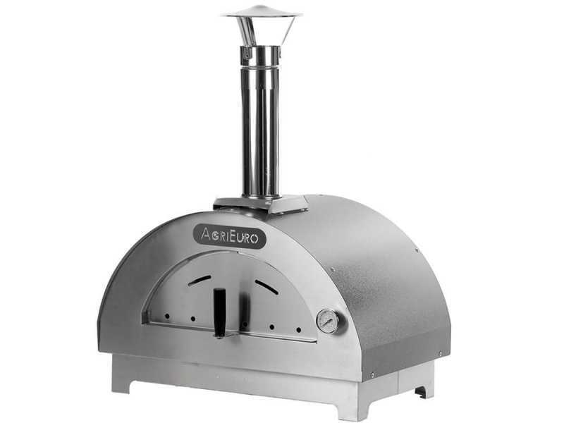 Horno de le&ntilde;a para pizza de exterior Quattro Stagioni Antracite - para 1 pizza