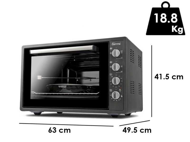 Girmi FE58 - Horno el&eacute;ctrico ventilado con asador 58LT 1800W