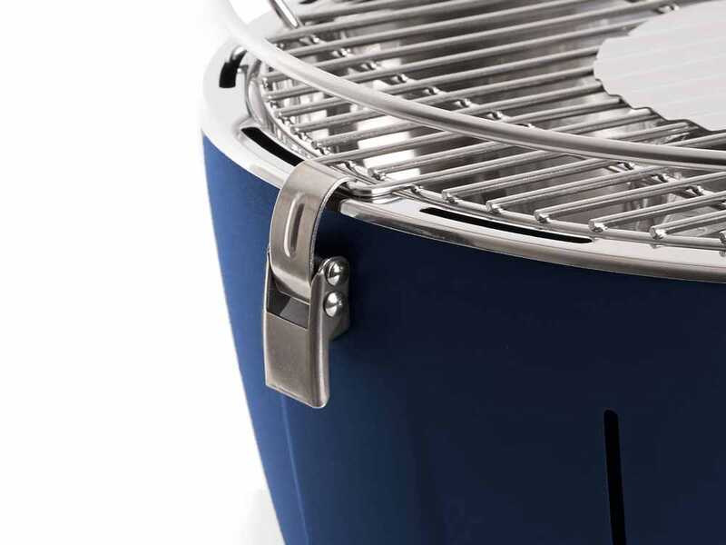 Classe InstaGrill - Barbacoa de mesa sin humo a carb&oacute;n - Azul oc&eacute;ano