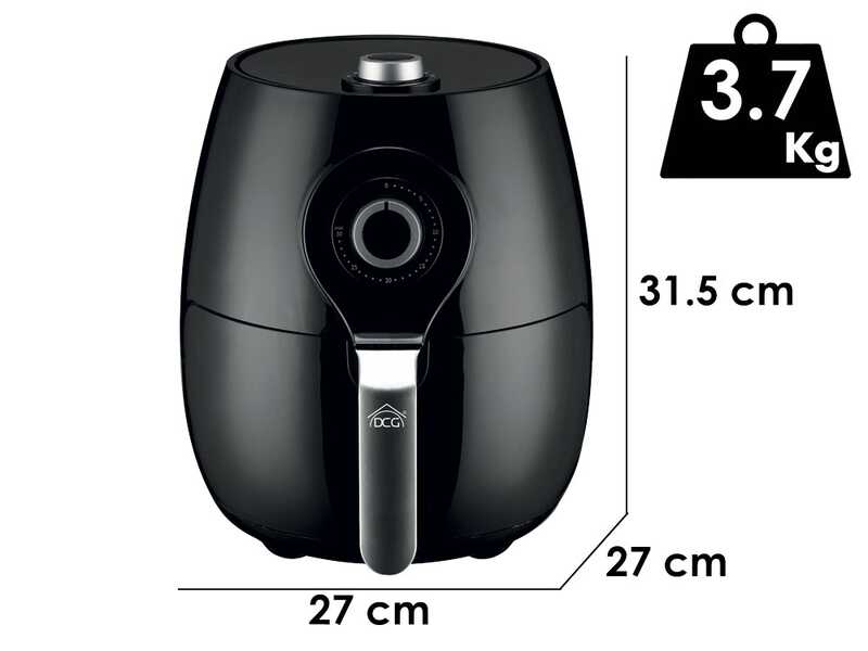 DCG FR3505N - Freidora de aire 5.2 LT