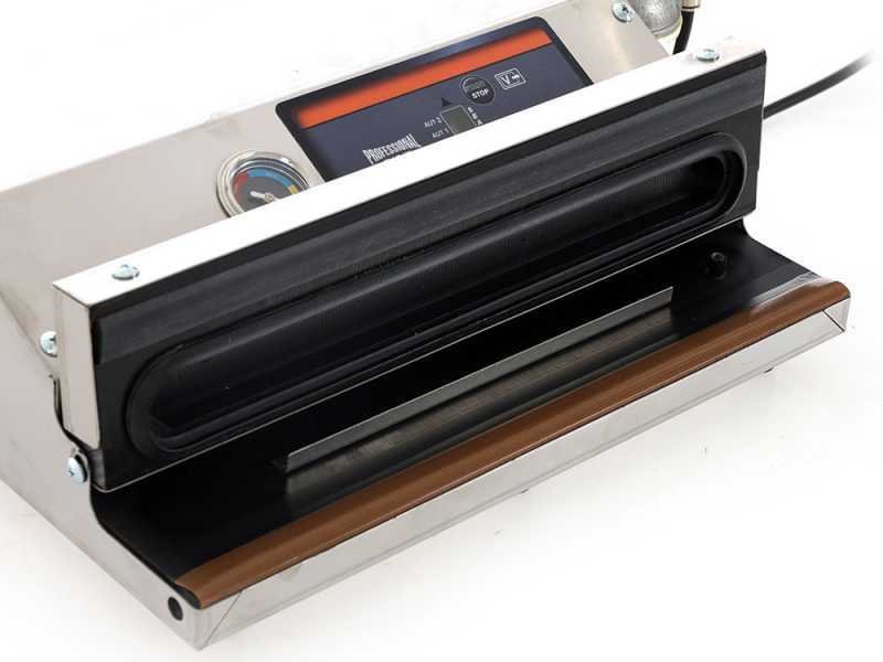 Envasadora al vac&iacute;o de acero Euro 370 INOX - Barra de soldadura de 37 cm 
