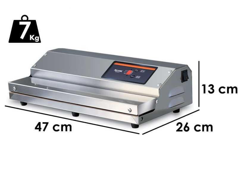 Envasadora al vac&iacute;o de acero Euro 370 INOX - Barra de soldadura de 37 cm 