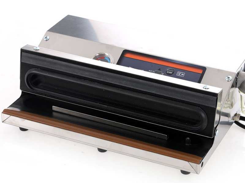 Envasadora al vac&iacute;o de acero Euro 370 INOX - Barra de soldadura de 37 cm 