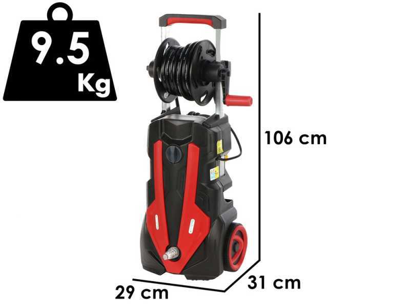 GeoTech Blasty 180 - Hidrolimpiadora con lanza profesional + Kit patio y desatascadora - 180 bar - 450 l/h