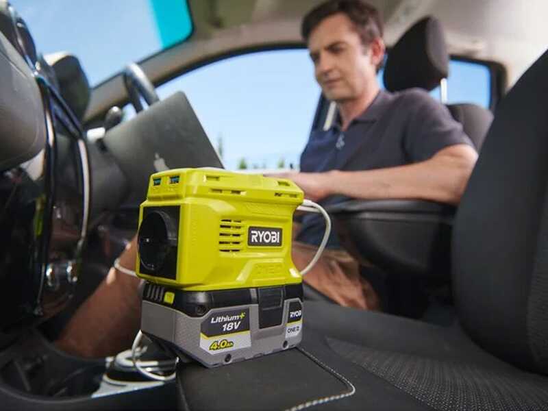 Ryobi RY18BI150B-0 - Inverter 18V - Potencia 150 W - Funci&oacute;n de cargador - BATER&Iacute;A NO INCLUIDA