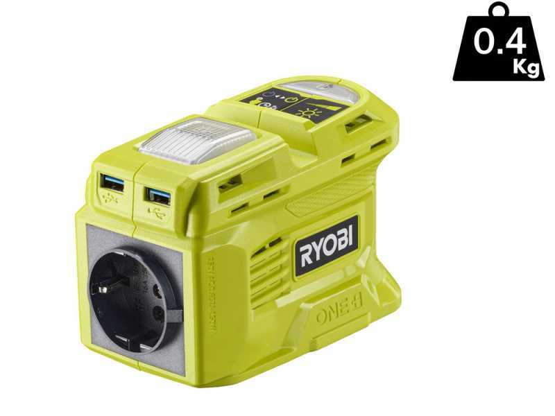 Ryobi RY18BI150B-0 - Inversor 18V 2Ah - Potencia 150 W - Funci&oacute;n cargador de bater&iacute;as