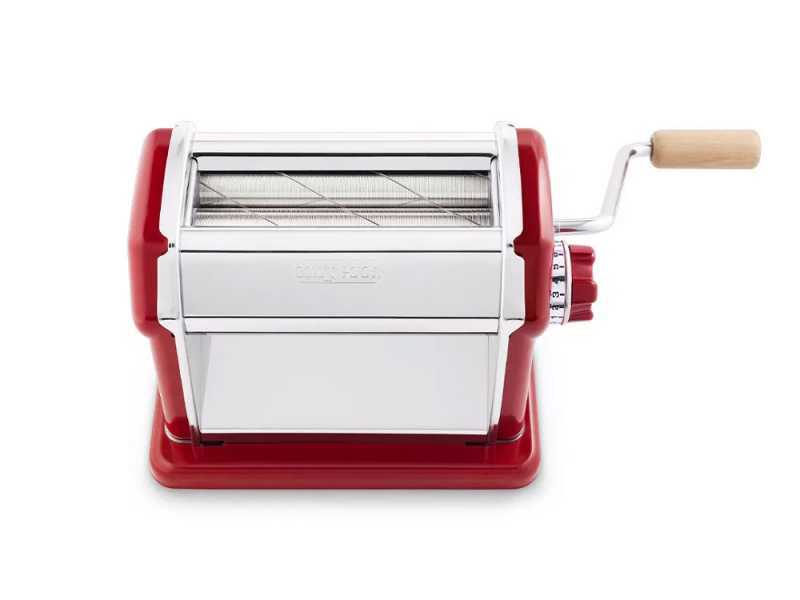 Imperia Gran Gourmet Rojo - M&aacute;quina para hacer pasta manual INOX