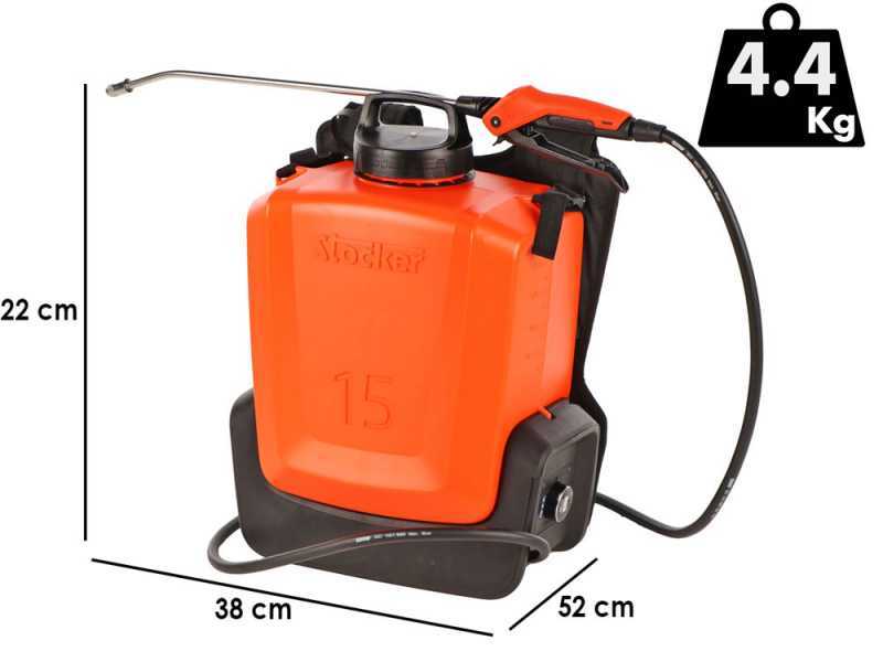 Stocker Ergomist 15 - Pulverizador de mochila a bater&iacute;a - Dep&oacute;sito 15 L - 21 V - SIN BATER&Iacute;A