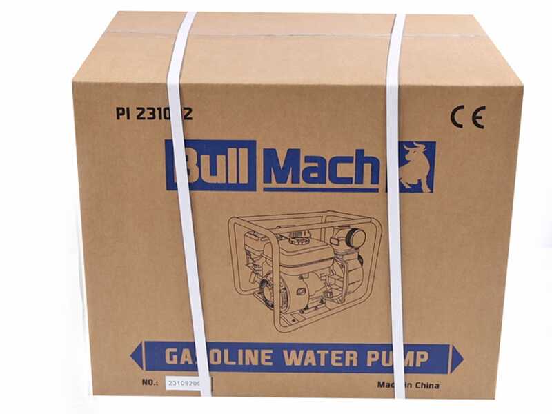 BullMach LYMPHIA 80 - Motobomba de gasolina - con racores de 80 mm