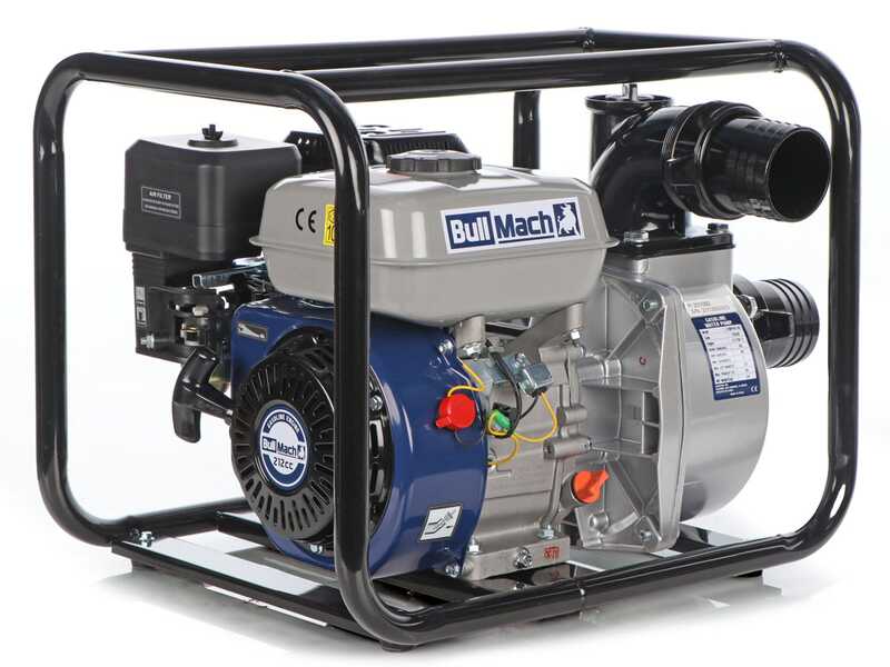 BullMach LYMPHIA 80 - Motobomba de gasolina - con racores de 80 mm