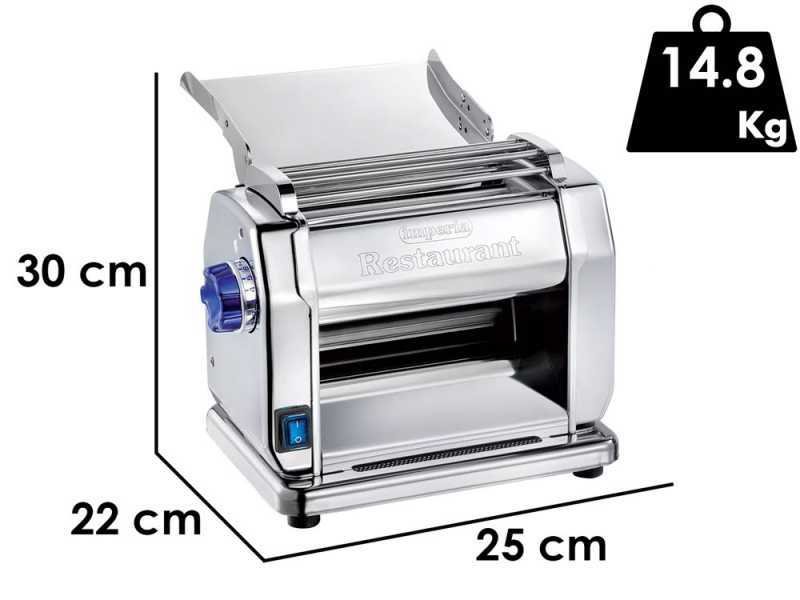 Imperia New Restaurant Professional Ruvida - M&aacute;quina de hacer pasta el&eacute;ctrica INOX 160W