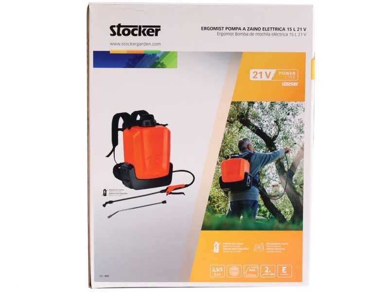 Stocker Ergomist 20 - Pulverizador de mochila a bater&iacute;a - Dep&oacute;sito 20 L - 21 V - SIN BATER&Iacute;A