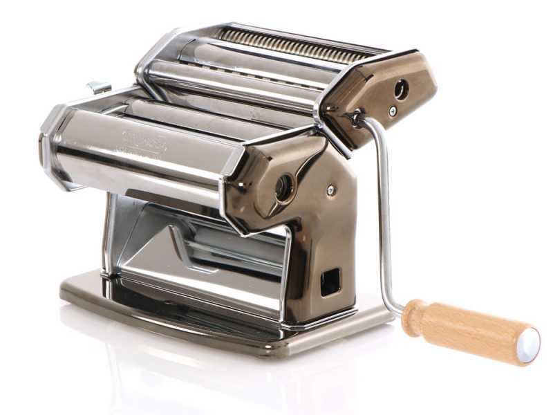 Imperia iPasta T.6,5/12 mm Rugosa Negra - M&aacute;quina de hacer pasta manual INOX