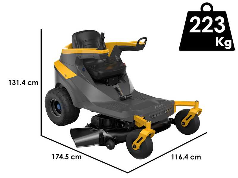 Stiga Gyro 700e - Tractor cortac&eacute;sped axial de bater&iacute;a - Motor el&eacute;ctrico de bater&iacute;a 48V - 64Ah