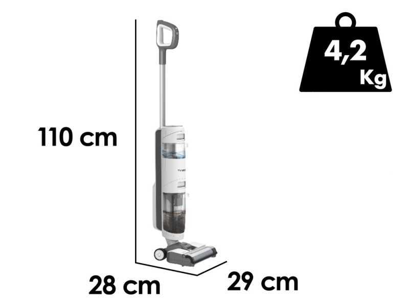 Tineco iFloor Breeze - Fregadora de bater&iacute;a 3 en 1 lava, seca y aspira