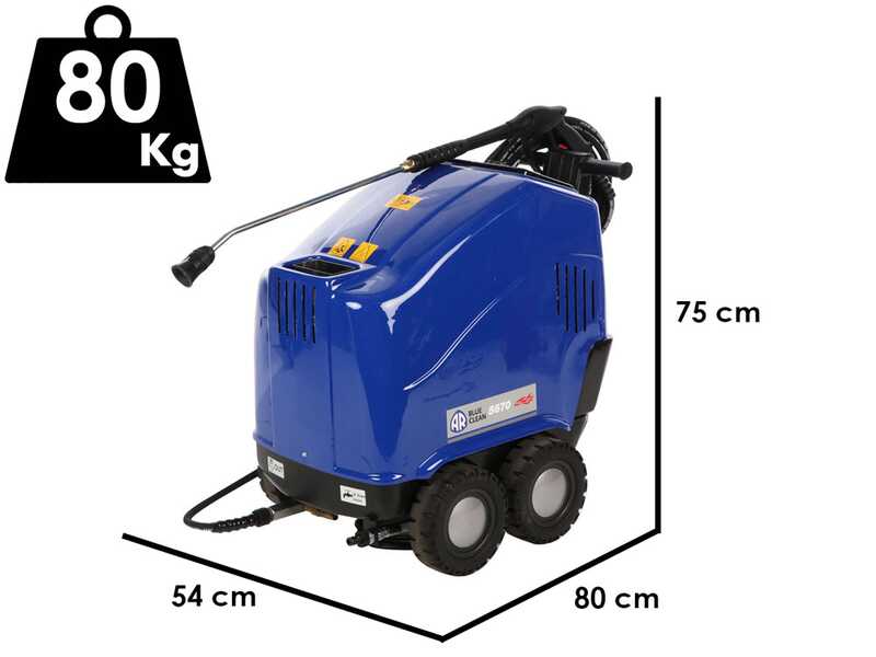 Annovi &amp; Reverberi 5670 - Hidrolimpiadora de agua caliente - 160 bar - 500 l/h