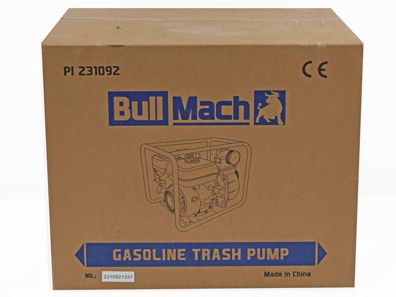 BullMach NERINA 50 - Motobomba de gasolina - para agua sucia - con racores de 50 mm