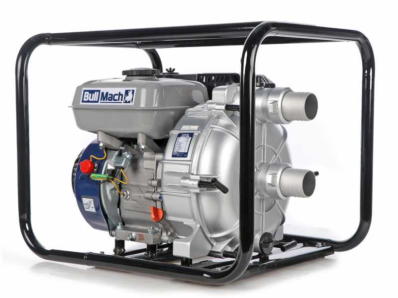 BullMach NERINA 50 - Motobomba de gasolina - para agua sucia - con racores de 50 mm