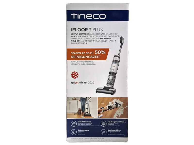 Tineco iFloor 3 Plus - Fregadora de bater&iacute;a 3 en 1 lava, seca y aspira