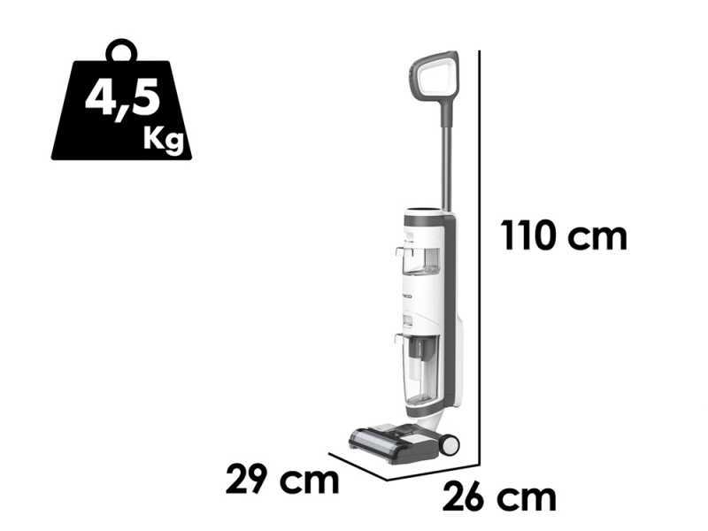 Tineco iFloor 3 Plus - Fregadora de bater&iacute;a 3 en 1 lava, seca y aspira