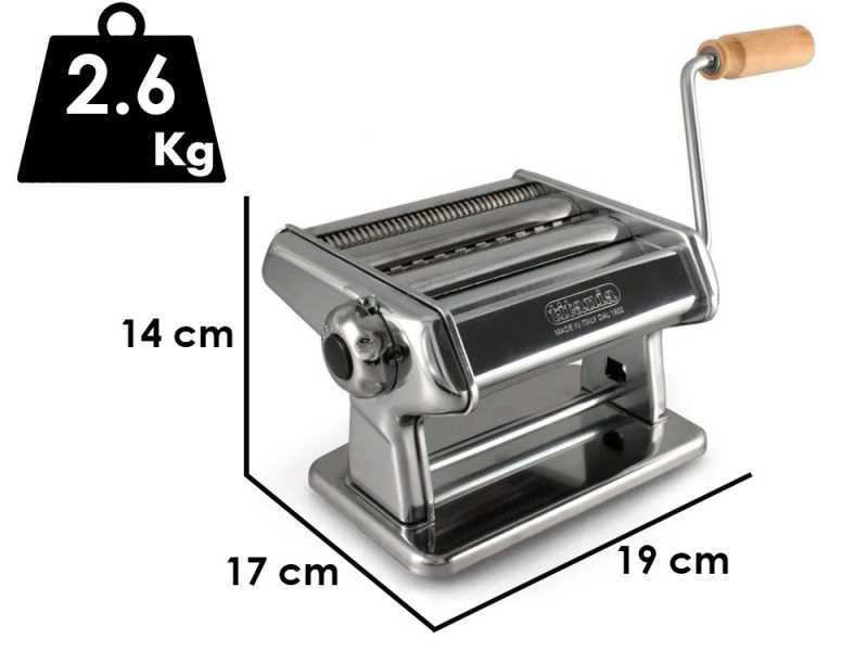 Imperia New Titania iPasta T.2/6,5 mm - M&aacute;quina de hacer pasta manual INOX