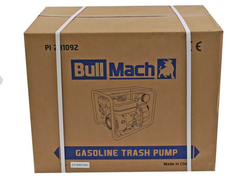 BullMach NERINA 80 - Motobomba de gasolina - Para agua sucia - con racores de 80 mm