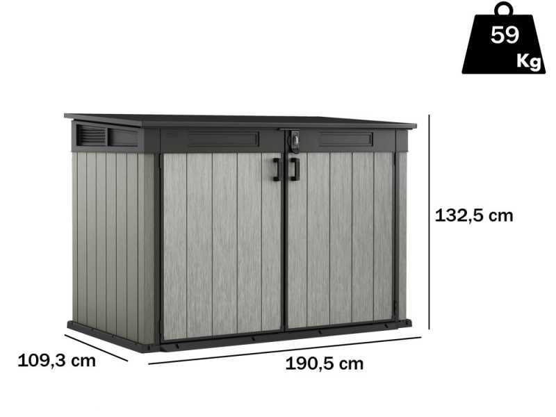 Keter Grande Store - Armario para herramientas de jard&iacute;n