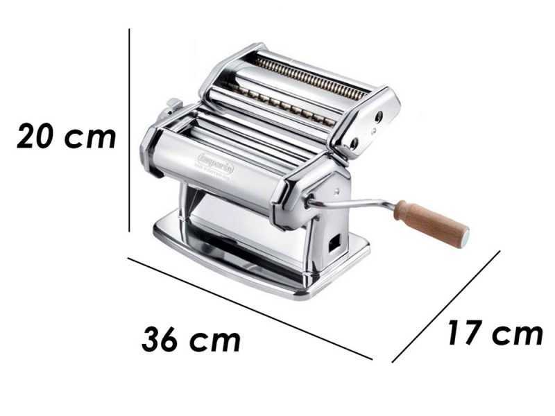 Imperia iPasta T. 6,5/12 mm Classica Ruvida - M&aacute;quina de hacer pasta manual INOX