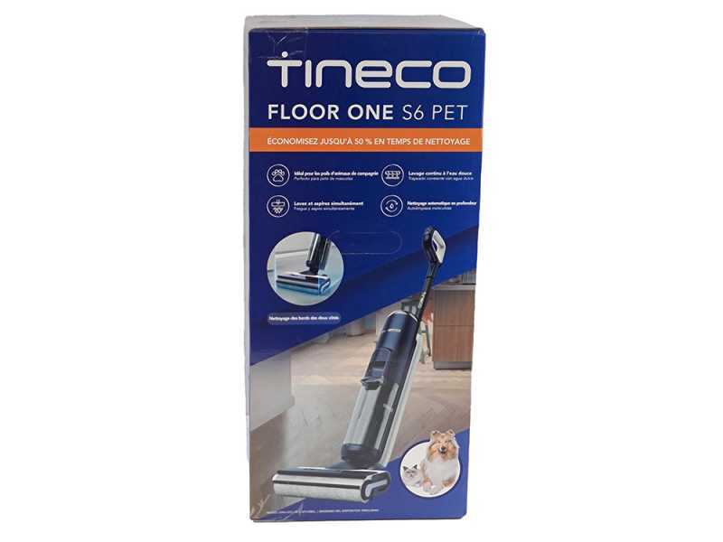 Tineco Floor One S6 Pet - Fregadora de bater&iacute;a smart - 3 en 1: lava, seca y aspira