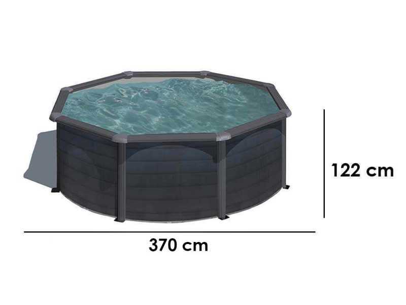 Gre Kea Redonda &Oslash;350 x 120 cm - Piscina desmontable de acero