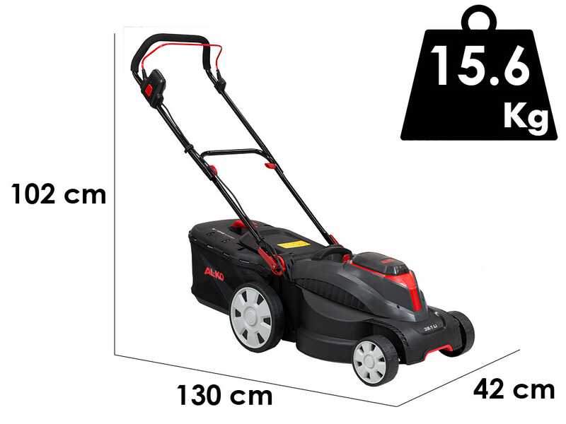 AL-KO 38.1 Li Easy - Cortac&eacute;sped de bater&iacute;a - Corte de 37 cm - 2 x 18V/4,0 Ah