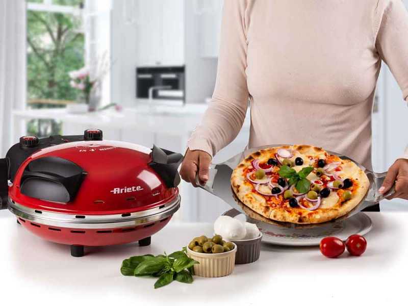 Ariete 0909 Rosso - Horno el&eacute;ctrico para pizza