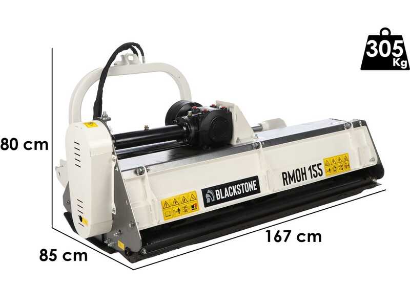 BlackStone RMOH 155 - Trituradora para tractor - Serie Media - Desplazamiento hidr&aacute;ulico