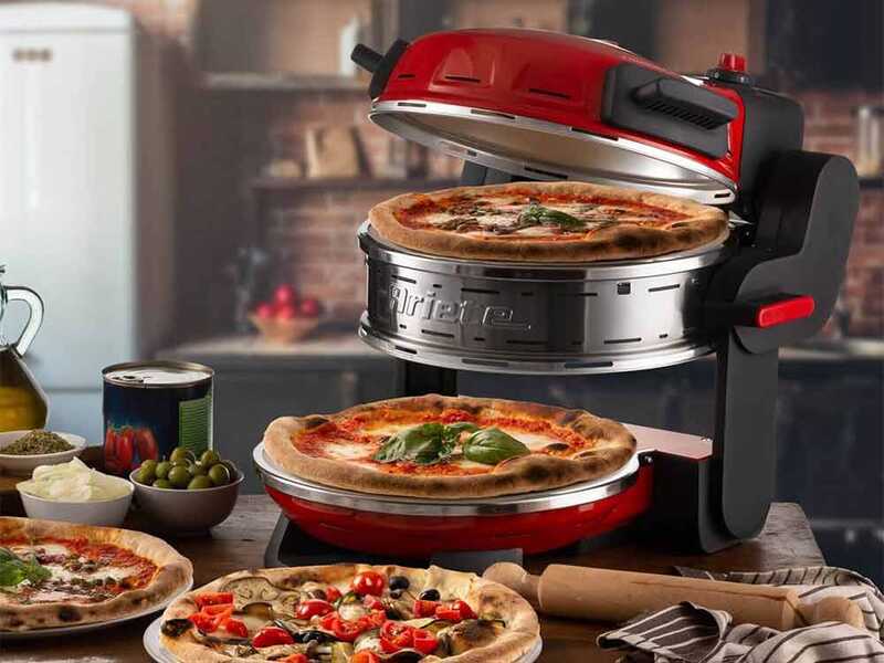Ariete Pizzeria Rosso 0927/00 - Horno para pizzas el&eacute;ctrico doble