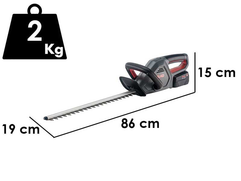 AL-KO Comfort HT 1845 - Cortasetos de bater&iacute;a - 18V/2,5Ah - Cuchilla de 45 cm