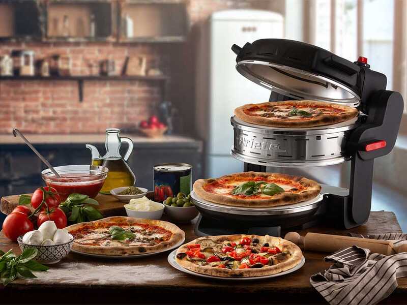 Ariete Pizzeria Nero 0927/01 - Horno el&eacute;ctrico para pizzas doble