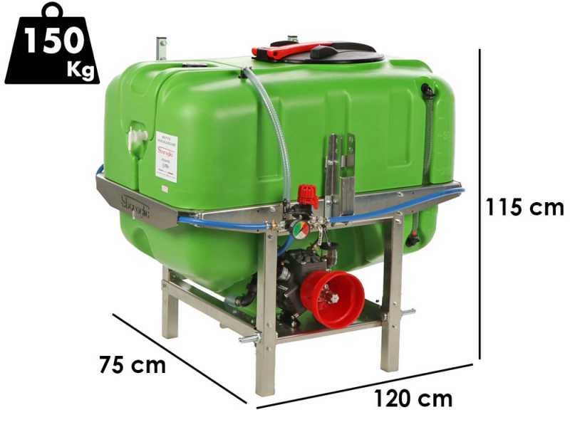 Sbaraglia Spray 400L - Pulverizador suspendido para tratamientos con tractor - Bomba AR503