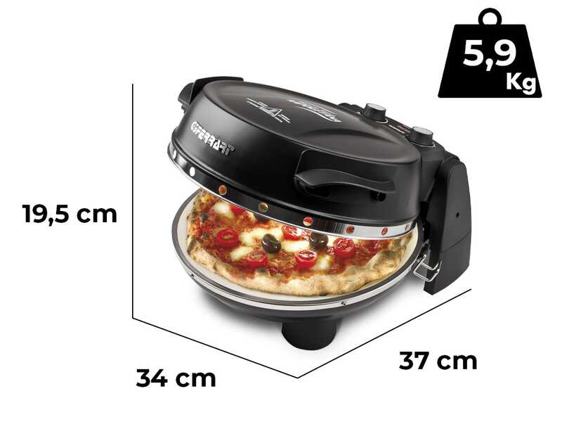 G3 Ferrari Pizzeria Snack Napoletana EVO Negro - Horno para pizza el&eacute;ctrico