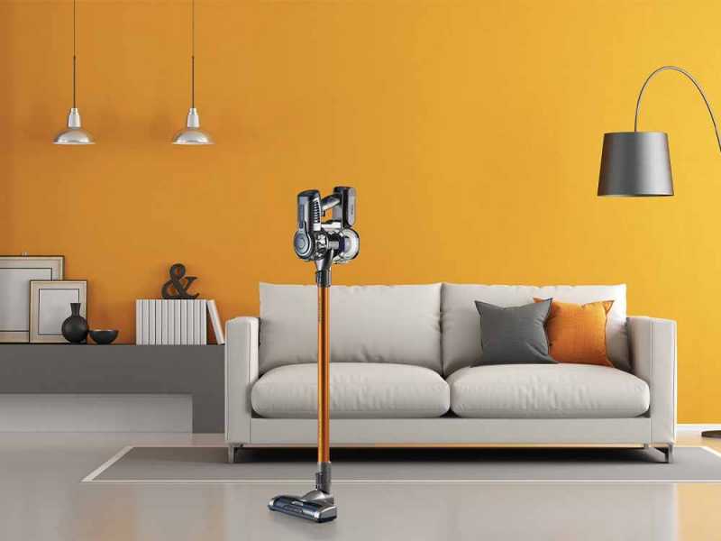 Ariete Digital Lithium Naranja - Escoba el&eacute;ctrica recargable sin cable - Bater&iacute;a de litio 22.2 V/ 2.2 Ah