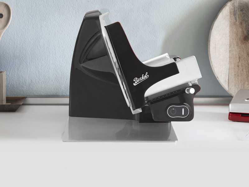 Berkel Home Line Plus 200 Negro Mate - Cortadora de fiambre con cuchilla de 195 mm