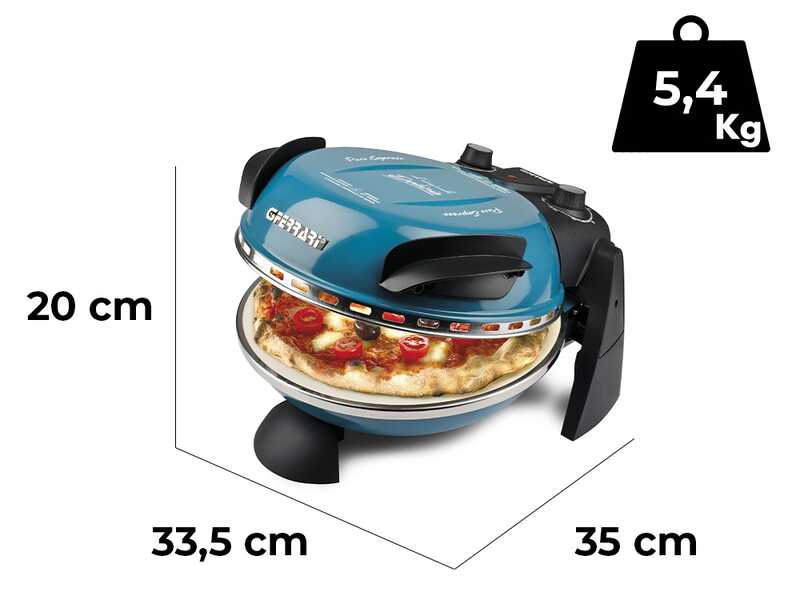 G3 Ferrari Delizia Azul - Horno para pizza el&eacute;ctrico - Piedra refractaria