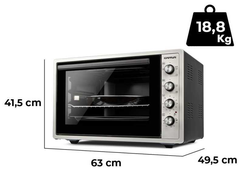 G3 Ferrari Rost&ograve; - Horno el&eacute;ctrico ventilado con asador - 58L 1800W